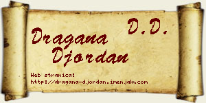 Dragana Đordan vizit kartica